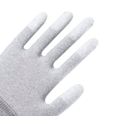 L'anti nylon nero statico ha immerso la presa estrema dello schermo attivabile al tatto dell'unità di elaborazione dei guanti del lavoro della sicurezza di ESD
