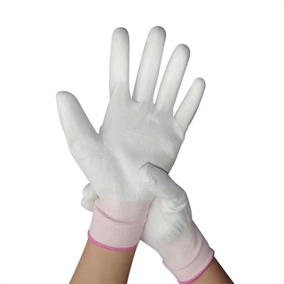 Guanti statici anti di lavoro di nylon del lavoro 13 guanti senza cuciture di misura ESD della cima della fibra del carbonio del calibro