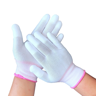 Elettronica bianca del cotone ESD Grey Hand Antistatic Gloves For di ispezione di sicurezza