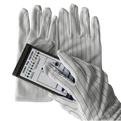 L'unità di elaborazione ha ricoperto i guanti Grey Colors Breathable Work Gloves nero della sicurezza di ESD