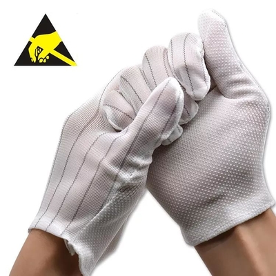 L'unità di elaborazione ha ricoperto i guanti Grey Colors Breathable Work Gloves nero della sicurezza di ESD