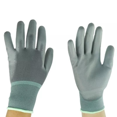Il nylon ha tricottato la palma rivestita del locale senza polvere dell'unità di elaborazione degli anti guanti elettrostatici misura i guanti della sicurezza di ESD