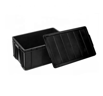 Il nero di plastica antistatico del contenitore di Tray Folding ESD di elettronica con i divisori