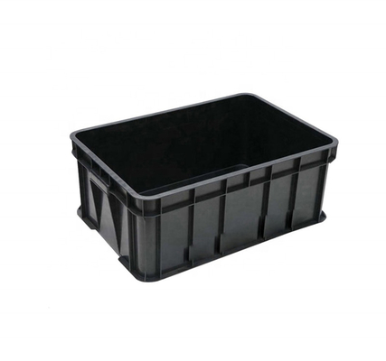 Il nero di plastica antistatico del contenitore di Tray Folding ESD di elettronica con i divisori