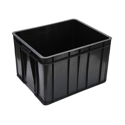 Circolazione di plastica conduttiva di SMT dello scaffale ESD di stoccaggio del nero elettronico della scatola antistatica