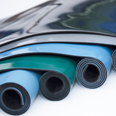 Pavimento antistatico duraturo Mat Customized Size Blue Color del PVC del vinile ESD