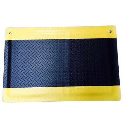 Anti affaticamento conduttivo antistatico nero e giallo Mat With Lock del locale senza polvere ESD