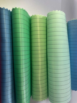 Poliestere Mesh Strip Grid Carbon Cloth Tessuto conduttivo antistatico per camere bianche Tessuto per camere bianche Tessuto antistatico ESD