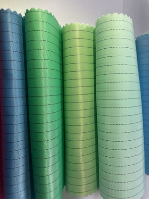 Poliestere Mesh Strip Grid Carbon Cloth Tessuto conduttivo antistatico per camere bianche Tessuto per camere bianche Tessuto antistatico ESD