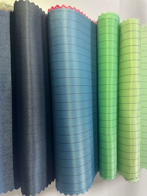 Poliestere Mesh Strip Grid Carbon Cloth Tessuto conduttivo antistatico per camere bianche Tessuto per camere bianche Tessuto antistatico ESD