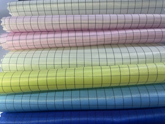 Tessuto conduttivo ignifugo ESD Tessuto antistatico impermeabile in twill di cotone FR per abbigliamento da lavoro