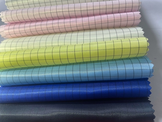 Tessuto conduttivo ignifugo ESD Tessuto antistatico impermeabile in twill di cotone FR per abbigliamento da lavoro