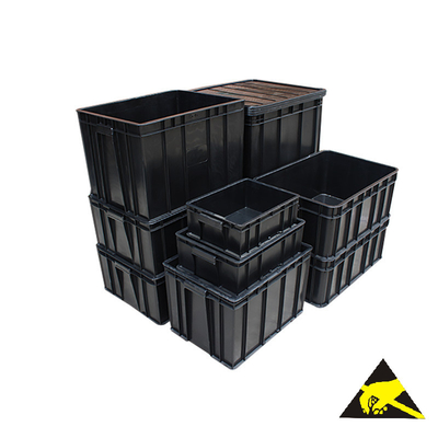 Contenitore ondulato d'imballaggio componente di plastica antistatico Tray Pallet Bin Conductive Boxe della scatola di stoccaggio ESD