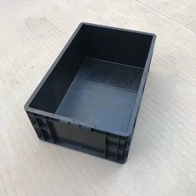 Scatola di plastica conduttiva antistatica dei contenitori ESD di Tray With Dividers Black Antistatic del recipiente del locale senza polvere ESD con la copertura
