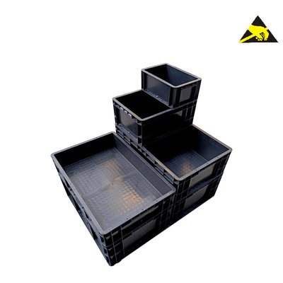 Scatola di spedizione antistatica del locale senza polvere ESD dei vassoi della scatola ESD di circolazione di ESD Tray Conductive Component Container Bin