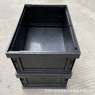 Il contenitore di cartone di circolazione del contenitore di compartimento di ESD per pacchetto statico di plastica elettronico del nero ESD del PWB l'anti e lo stoccaggio accettano