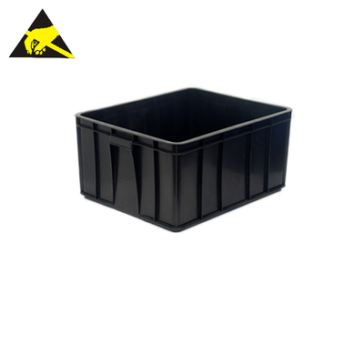 Scatole conduttive logistiche di plastica di stoccaggio statico di ESD Tray Box Bins Pp Folding le anti si imbarcano su grande Tote Box