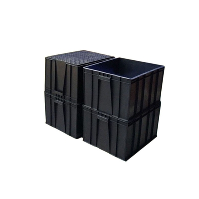 Il ESD ha ondulato il PWB antistatico del recipiente di plastica della scatola ESD che imballa il ESD Tray Anti Static Storage Boxes trasparente per il PWB