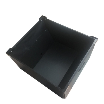 Lo stoccaggio il ESD Tray Plastic Esd Pcb Tray ESD di componente elettronico ha ondulato il recipiente antistatico del nero del PVC del contenitore di cartone