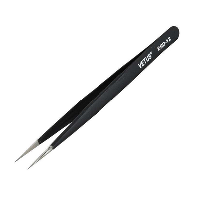 Pinzette durevoli industriali di ESD Vetus Lash Tweezers Stainless Steel Curved