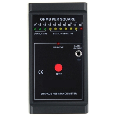 Monitor portatile nero di rilevazione di elettricità di elettricità statica del tester della cinghia di polso di ESD