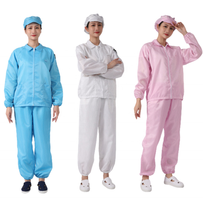 La stanza pulita di ESD copre tuta statica 100D*100D del vestito del lavoratore l'anti