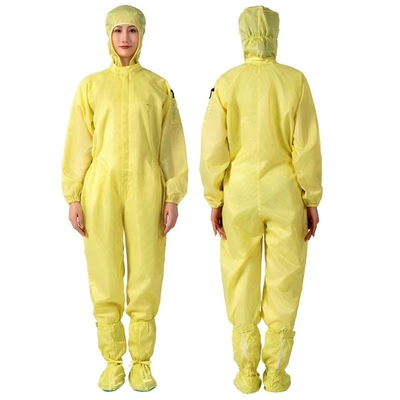 Anti ESD vestito unisex globale statico del locale senza polvere del soprabito della fibra conduttiva