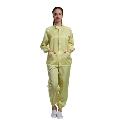 Abbigliamento sicuro statico dell'OEM ESD degli indumenti del polsino elastico del locale senza polvere anti