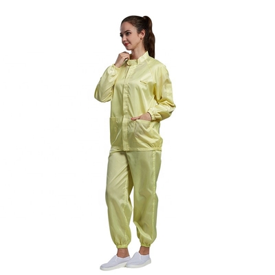 Abbigliamento sicuro statico dell'OEM ESD degli indumenti del polsino elastico del locale senza polvere anti