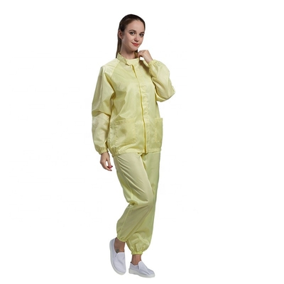 Abbigliamento sicuro statico dell'OEM ESD degli indumenti del polsino elastico del locale senza polvere anti