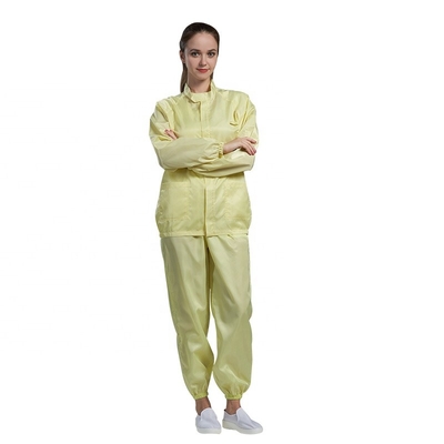 Abbigliamento sicuro statico dell'OEM ESD degli indumenti del polsino elastico del locale senza polvere anti