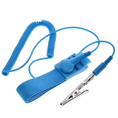 Braccialetto statico senza fili statico elastico del PVC della cinghia di polso di Fairtech anti ESD 2.2MM anti