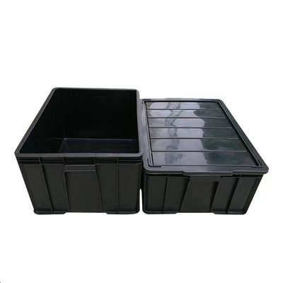 Il nero su ordinazione di plastica di circolazione del pallet dell'anti contenitore statico dell'OEM di ESD