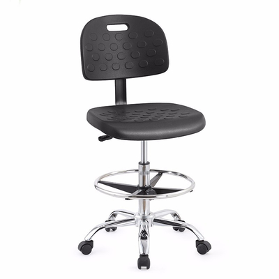 Anti struttura statica del metallo della sedia del laboratorio dello schienale nero di ESD con Seat di plastica duro
