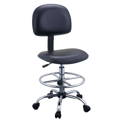 Anti struttura statica del metallo della sedia del laboratorio dello schienale nero di ESD con Seat di plastica duro