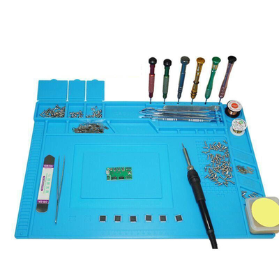 Anti corredo statico di Mat Soldering Insulation Work Station di riparazione del silicone