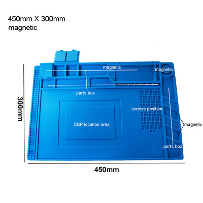 Anti corredo statico di Mat Soldering Insulation Work Station di riparazione del silicone