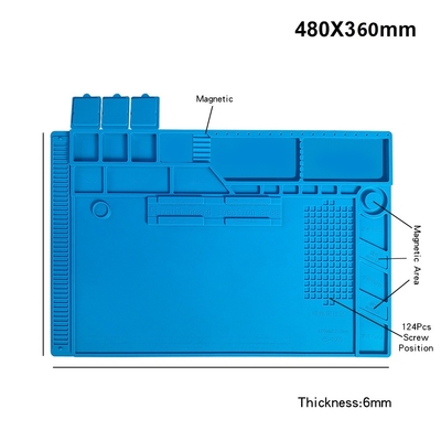 Anti corredo statico di Mat Soldering Insulation Work Station di riparazione del silicone