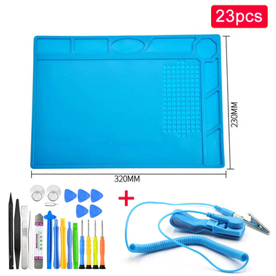 650g ESD che salda il ferro di Mat Heat Resistant Repair Station per il computer del telefono