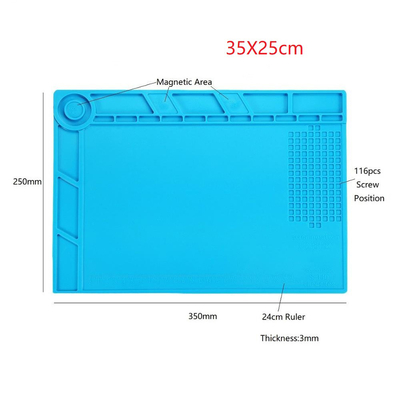 Cuscinetto di saldatura ESD anti Mat Heat Resistant Repair Tools di saldatura statico del silicone