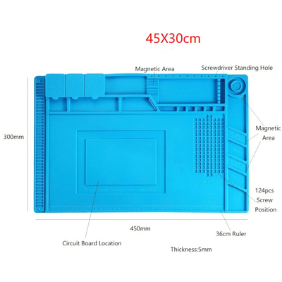 Cuscinetto di saldatura ESD anti Mat Heat Resistant Repair Tools di saldatura statico del silicone