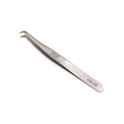 Pinzette superiori piane Vetus Lash Extension Tweezers di acciaio inossidabile di serie del SA