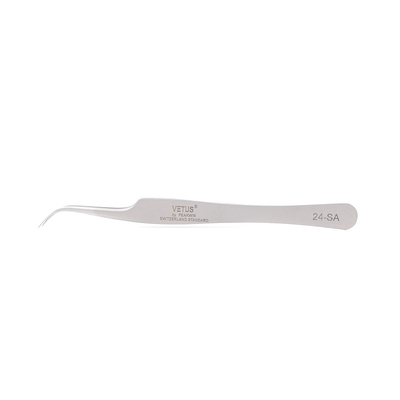 Estensione diritta del ciglio di paia di LashArt Vetus Lash Tweezers Curved Fine Point