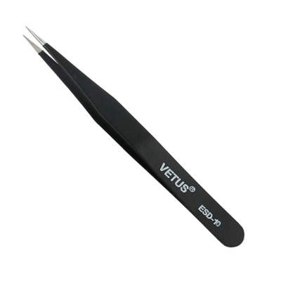 Pinzette di precisione Lash Tweezers SA di Vetus del metallo punto fine per il locale senza polvere