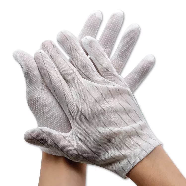 L'unità di elaborazione ha ricoperto i guanti Grey Colors Breathable Work Gloves nero della sicurezza di ESD