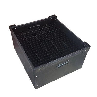 Lo stoccaggio il ESD Tray Plastic Esd Pcb Tray ESD di componente elettronico ha ondulato il recipiente antistatico del nero del PVC del contenitore di cartone